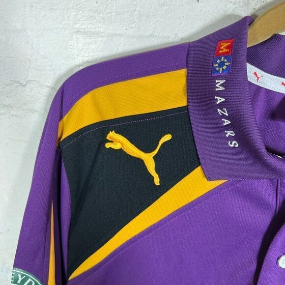 YORKSHIRE CCC VIKINGS LONG SLEEVE CRICKET SHIRT JERSEY PUMA MEN - Picture 7 of 9